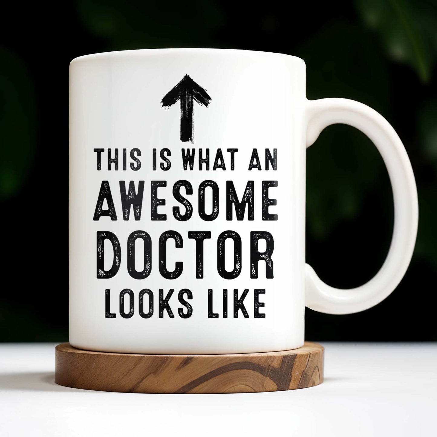 This Is What An Awesome Doctor Looks Like, Arrow and Text - Personalized Custom Coffee Mug - GRAD278_MG