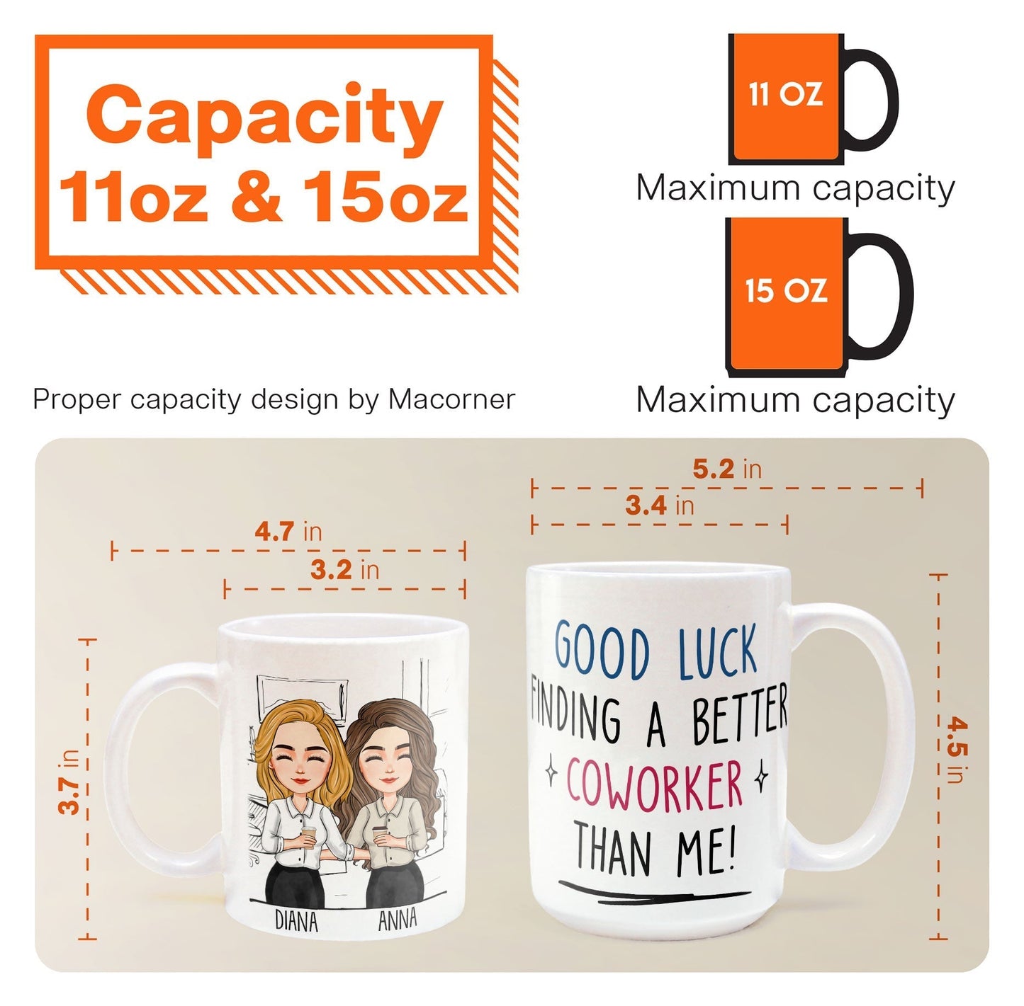 Good Luck Finding Coworkers Better Than Us - Personalized Mug