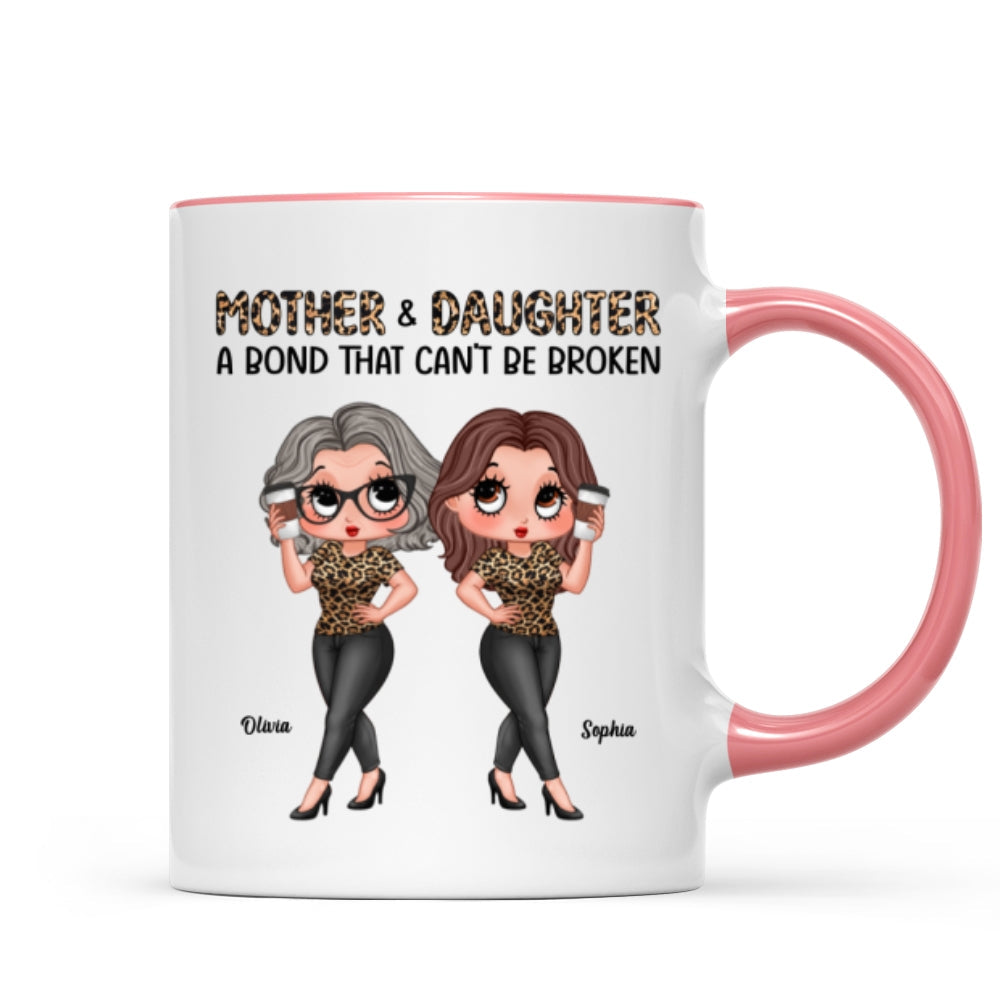 Pretty Sassy Leopard Like Mother Like Daughter Gift For Mom Personalized Mug