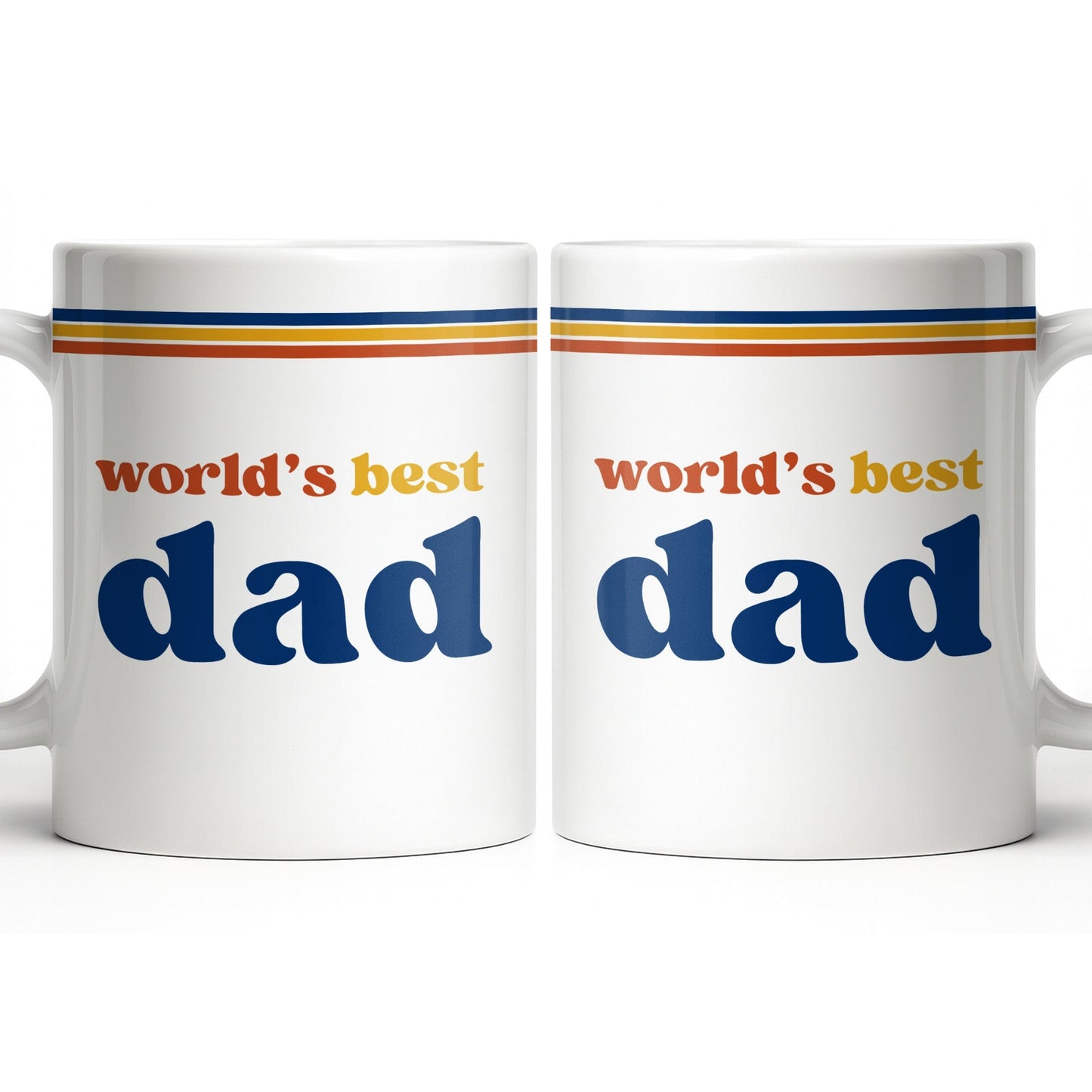 World's Best Dad Coffee Mug - Personalized Custom Coffee Mug - HIM003_MG