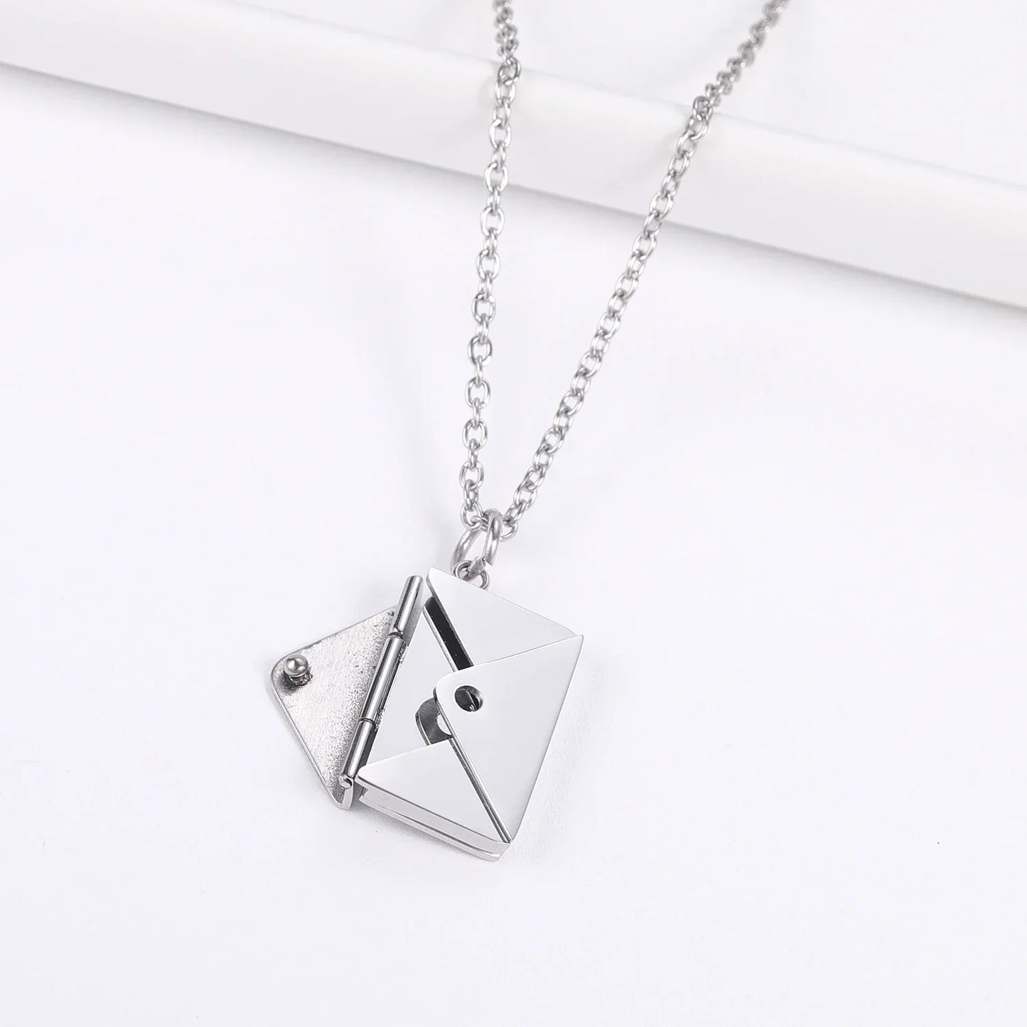 Custom Love Letter Envelope Pendant Necklace