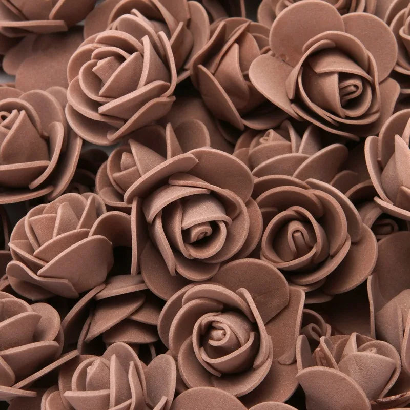 Foam Rose Teddy Bears 3cm - 50/100/200 Pieces for DIY, Wedding, and Home Decoration