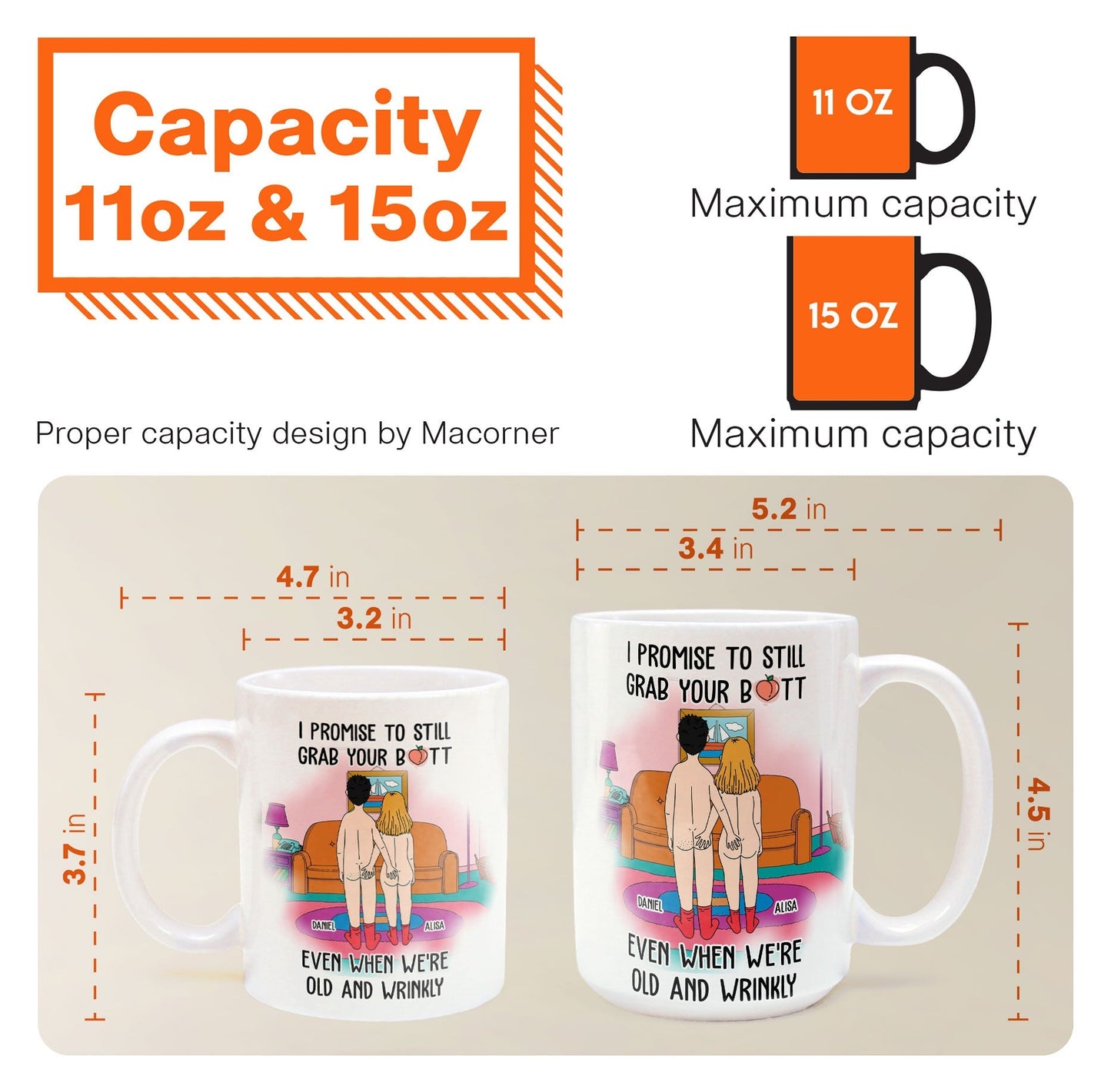 I Promise To Still Grab Your Butt - Personalized Mug