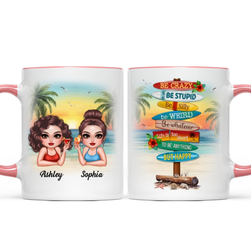 Summer Girls Be Happy Personalized Mug