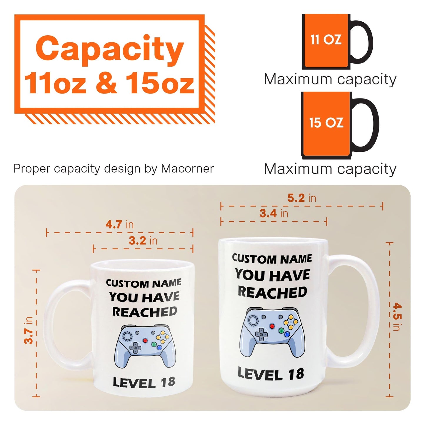 Level Mug - Personalized Mug - Birthday Gift For Friends And Family