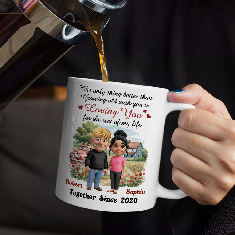 Loving You For The Rest Of My Life Couple - Personalized Mug