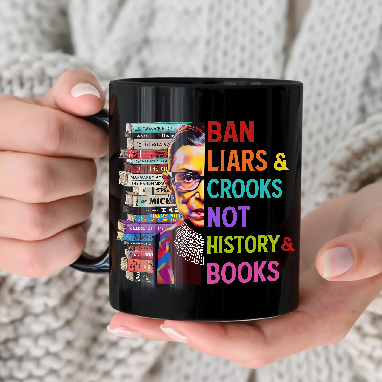 Ban Liars And Crooks Not History And Books Book Lovers Gift Mug