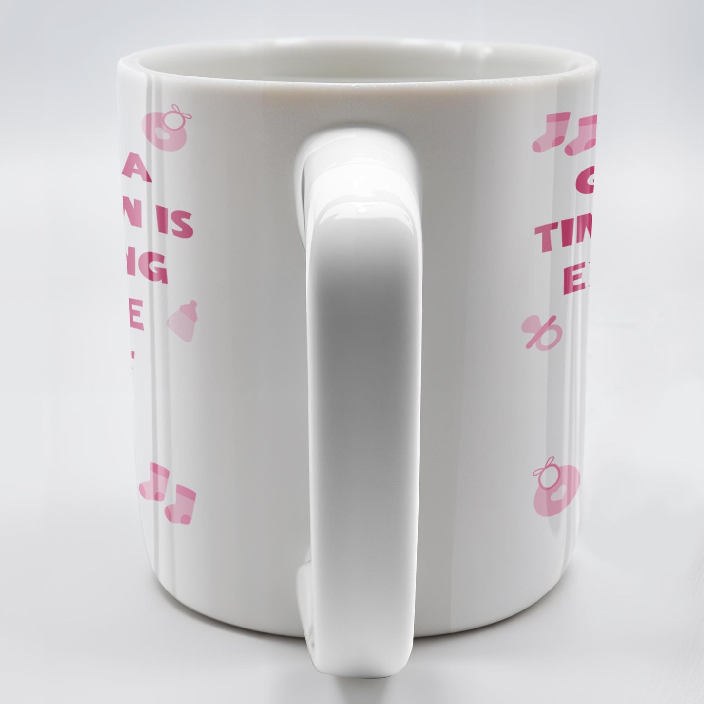 Growing A Tiny Human Is Exhausting So Please Eff Off, Baby Feet and Music Notes - Personalized Custom Coffee Mug - MOM075_MG