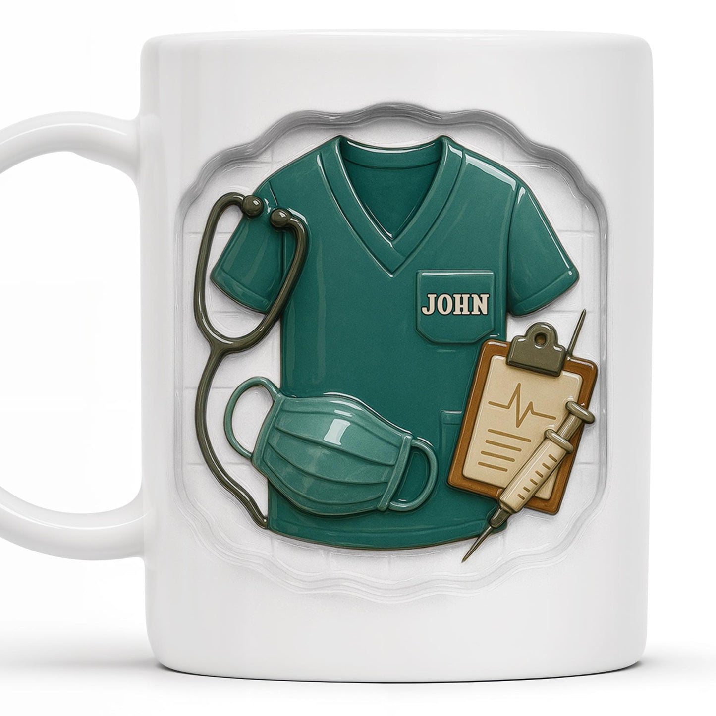 Celebrate Your Favorite Healthcare Hero With This Custom Nurse Design - Personalized Custom Coffee Mug - NUR023_MG
