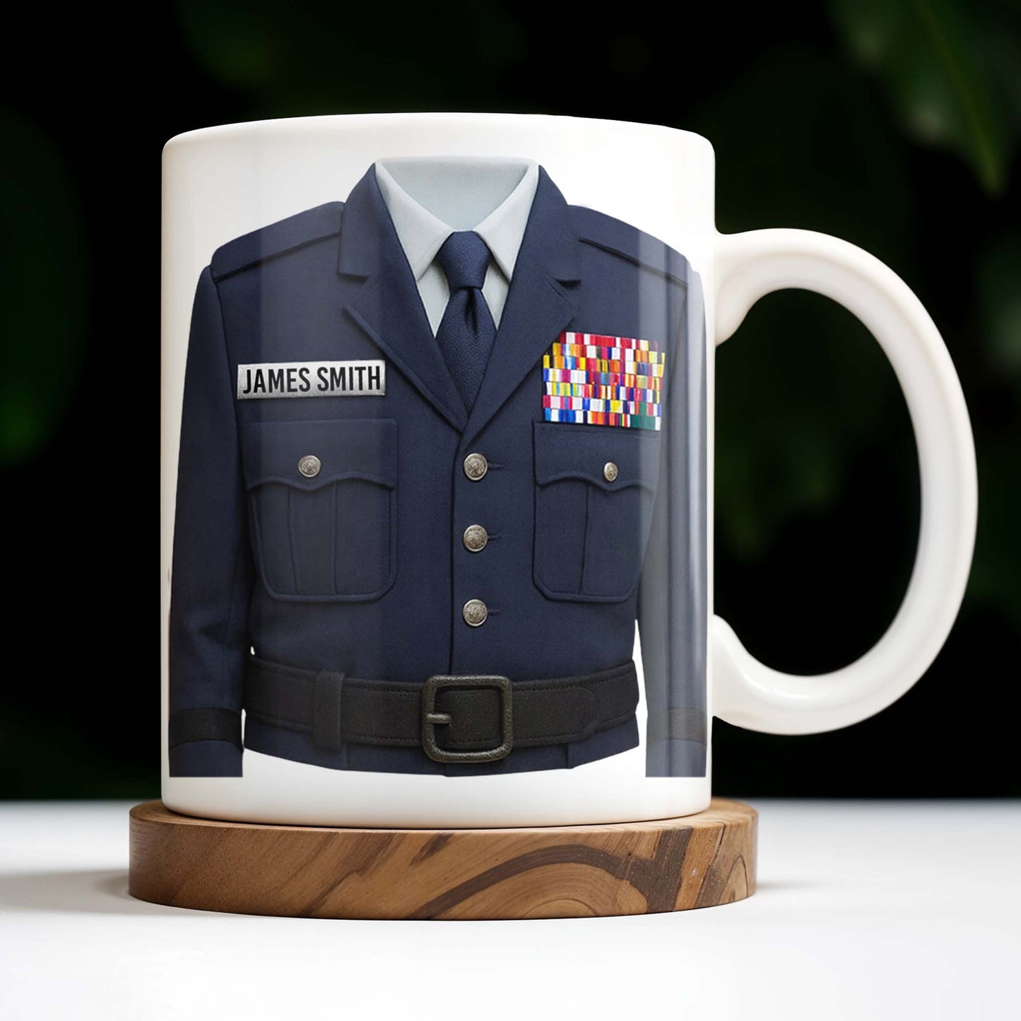 Honor Your Service With This Personalized Uniform Badge Mug - Personalized Custom Coffee Mug - OFC023_MG