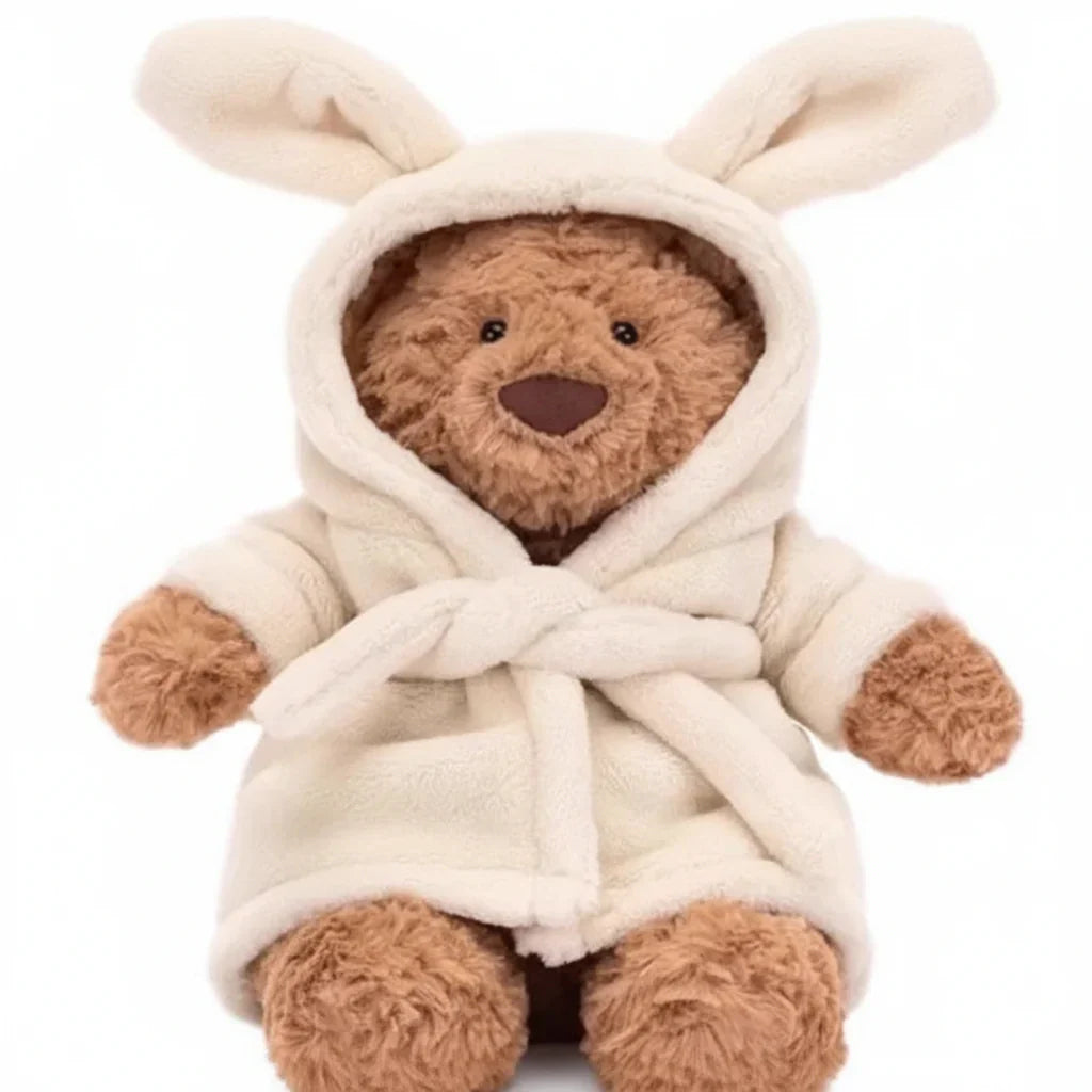 Bartholomew Eggplant Plush Bear - Soft Comfort Toy for Kids and Babies