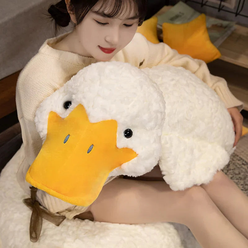 Giant 55cm Plush Duck Pillow - Perfect for Naps & Cozy Comfort!