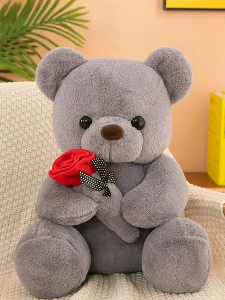 Valentine's Day Plush Teddy Bear - Adorable 25-55CM Gift for Girls