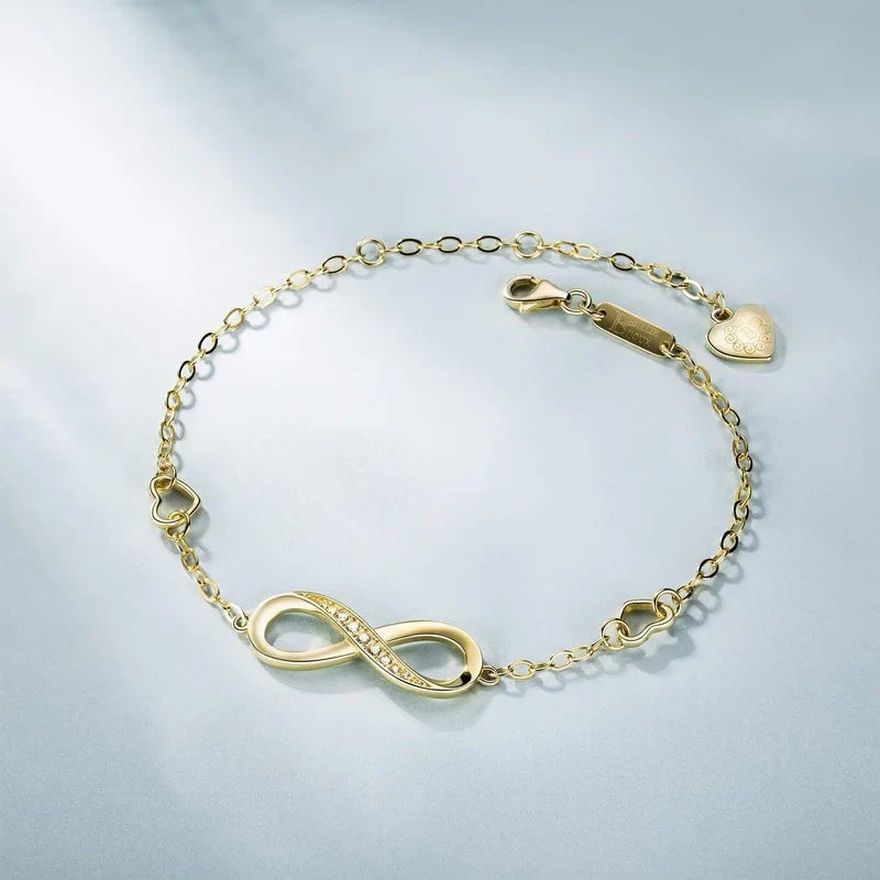 Infinity Endless Love Symbol Charm Adjustable Bracelet