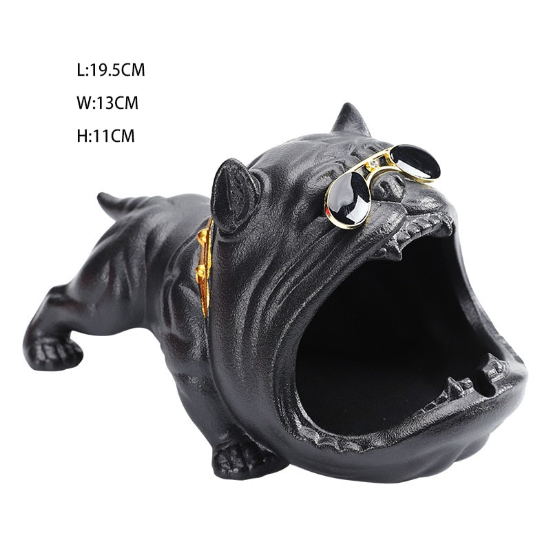Big Mouth French Bulldog Statue