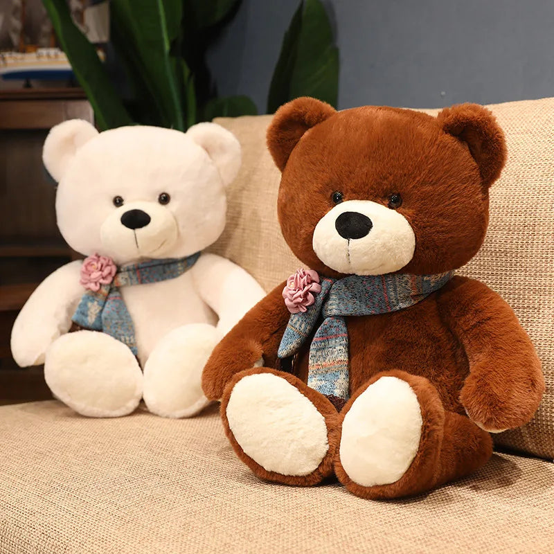 Classic Teddy Bear Plush with Bow Tie