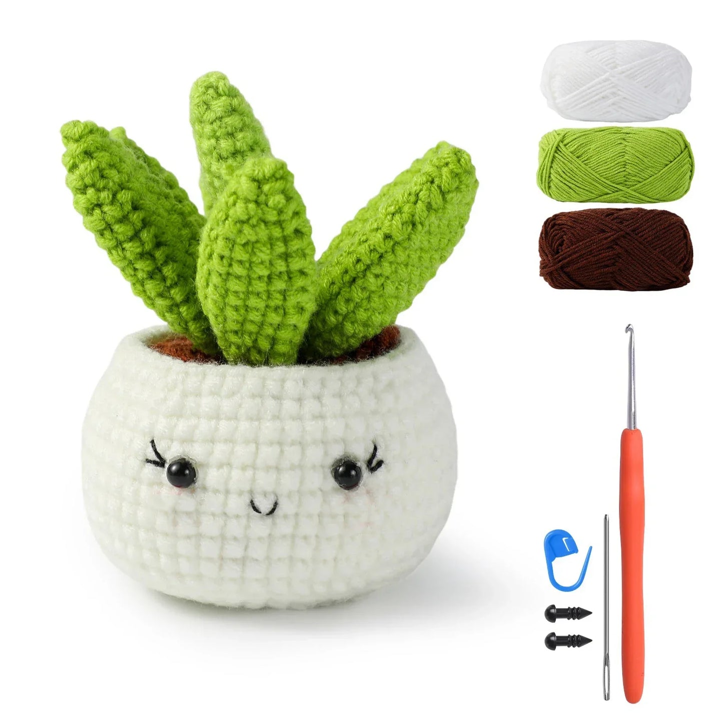 Animal DIY Crochet Kit: Easy Plush Doll with Quality Yarn & Needles