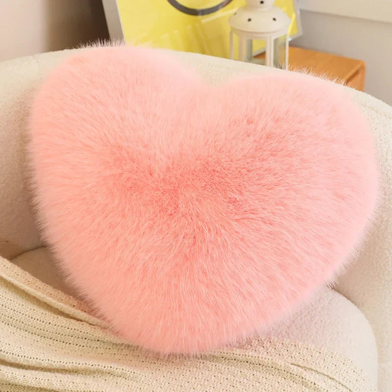Love Heart Plush Pillow Soft Cushion for Home and Romantic Gifts