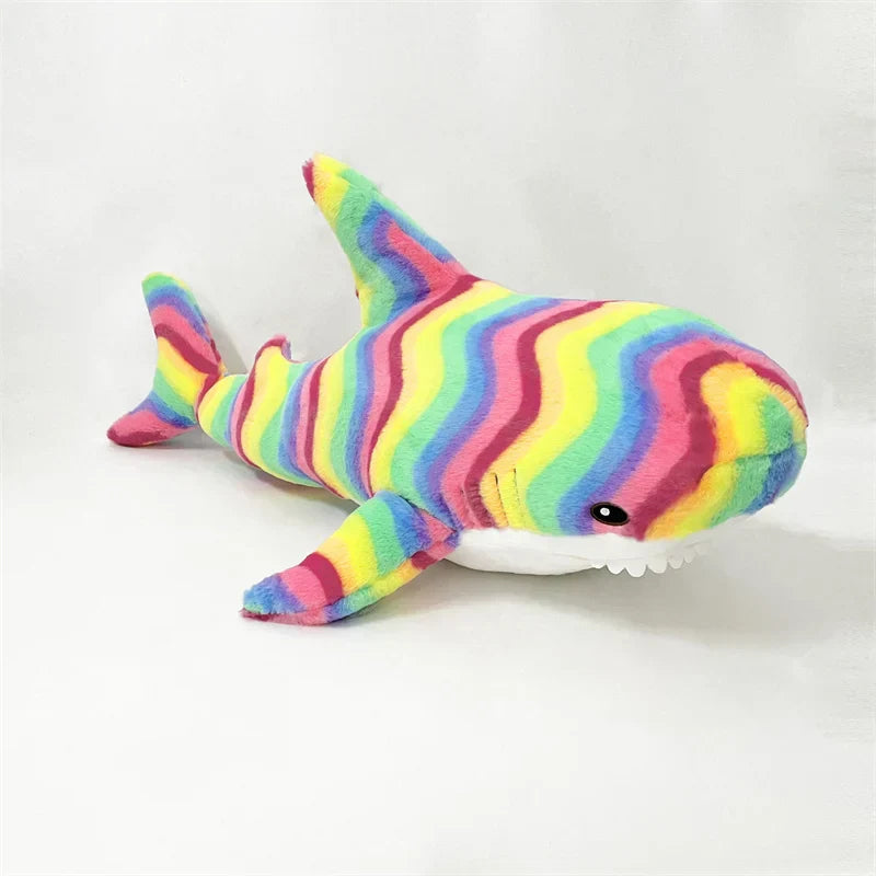 Colorful Shark Plush Pillow