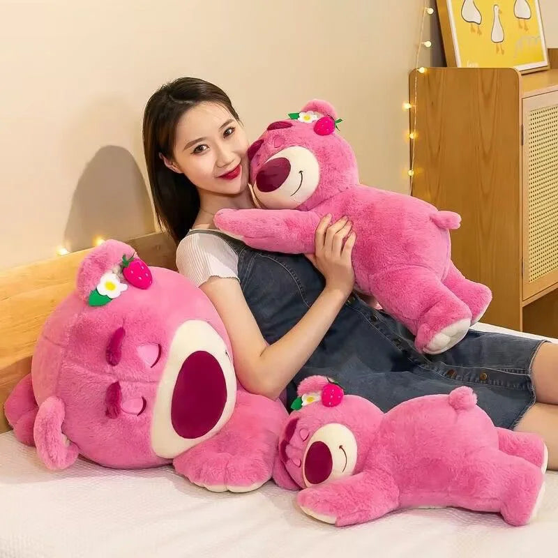 Cartoon Disney Strawberry Bear Plush Doll - Cute Sleep Pillow Toy for Kids