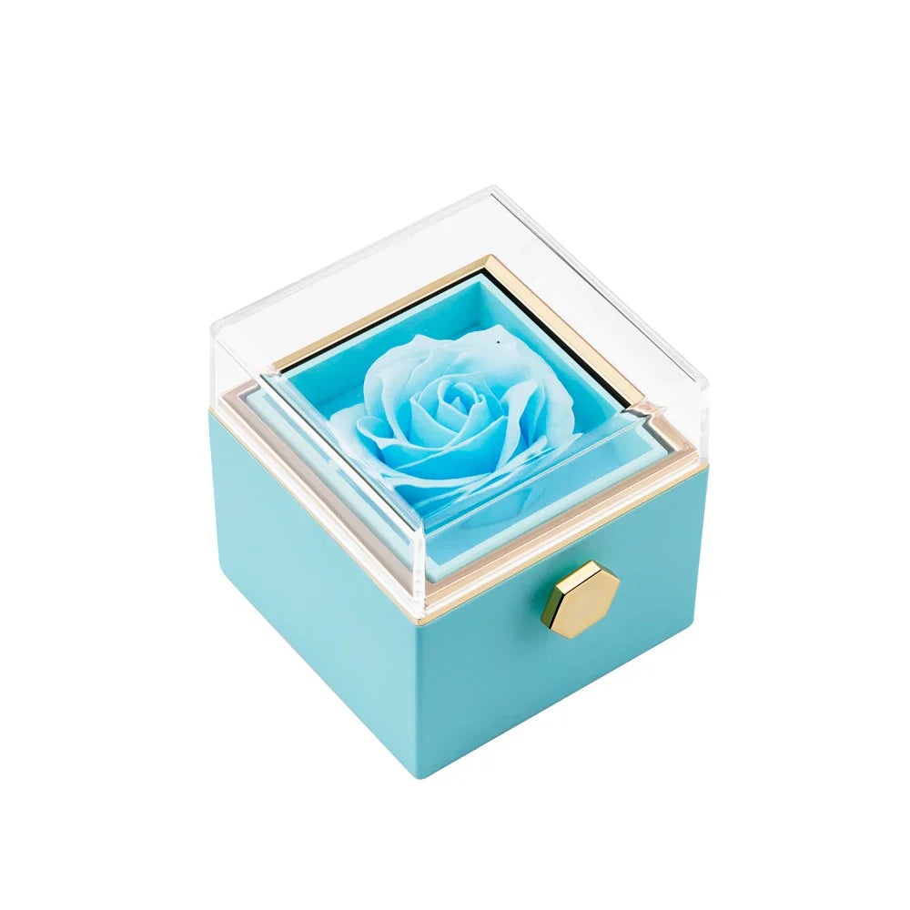 Personalized Heart Name Pendant Necklace with Rose Gift Box