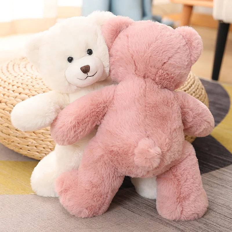 Kawaii Teddy Bear Plush Toy with Bow 25/35cm Soft Stuffed Animal for Gift