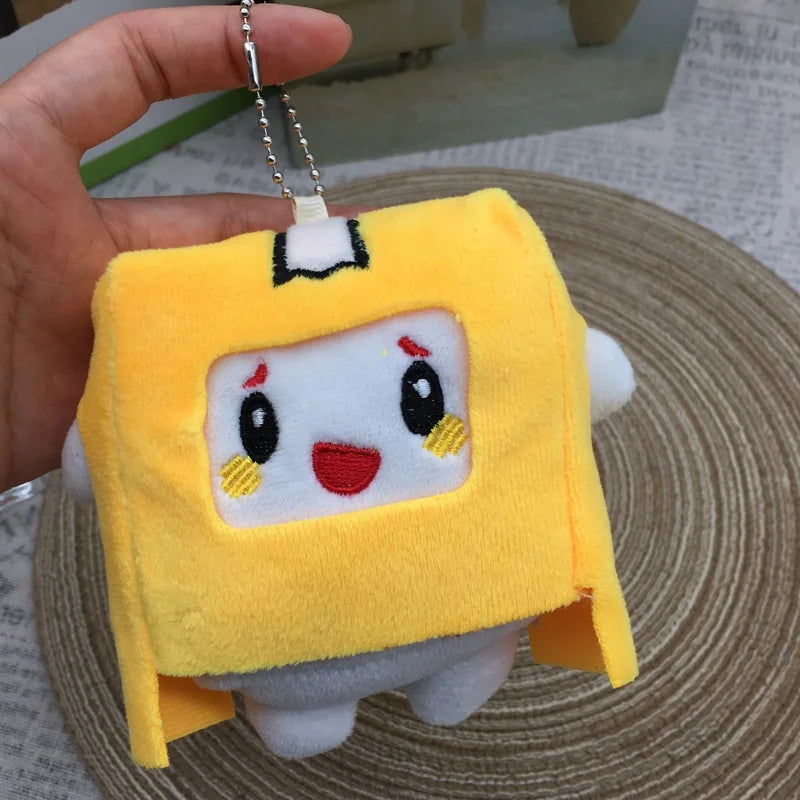 Lanky Boxes Plush Keychain: Adorable Cartoon Animal Figures for Kids