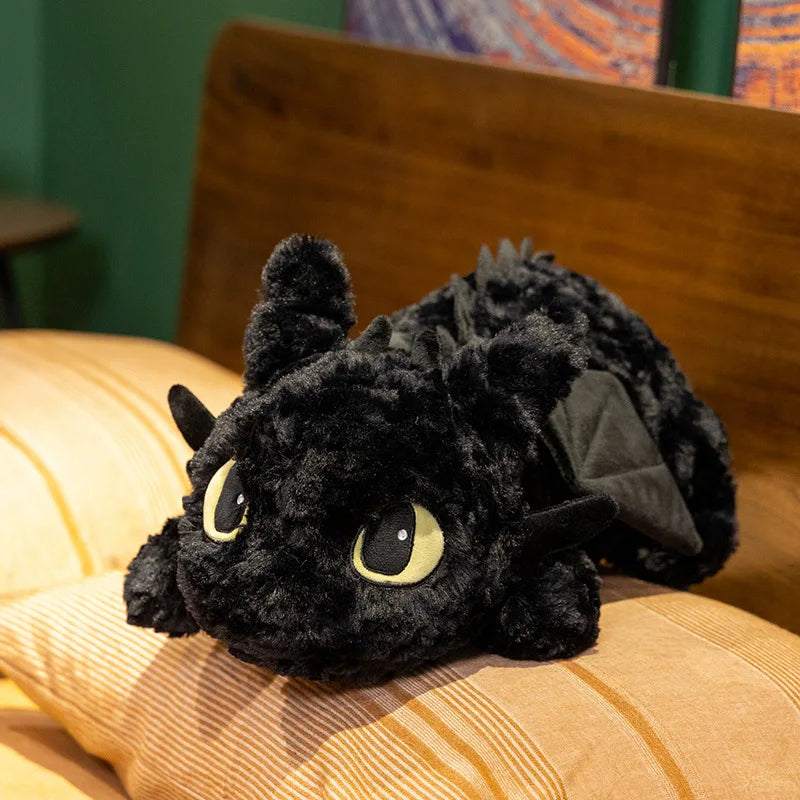 55/70cm Cute Dragon Plush Toy - Soft Stuffed Doll Pillow for Kids