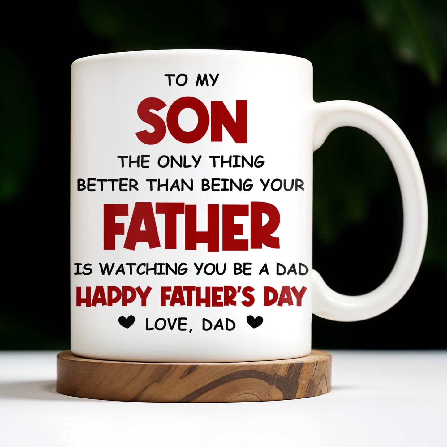 To My Son, Watching You Be A Dad - Personalized Custom Coffee Mug - SON053_MG