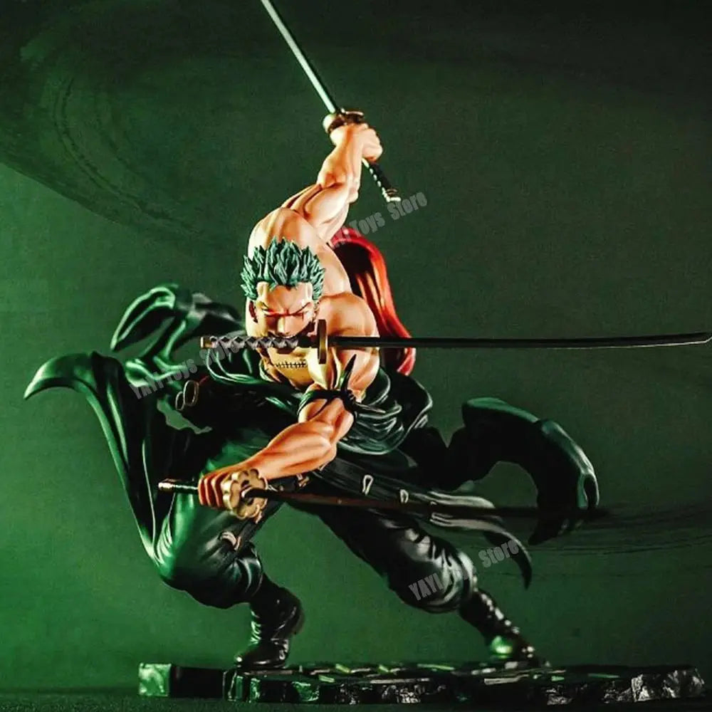 Roronoa Zoro Three-blade Sa-maximum Manga Anime Statue Action Figure
