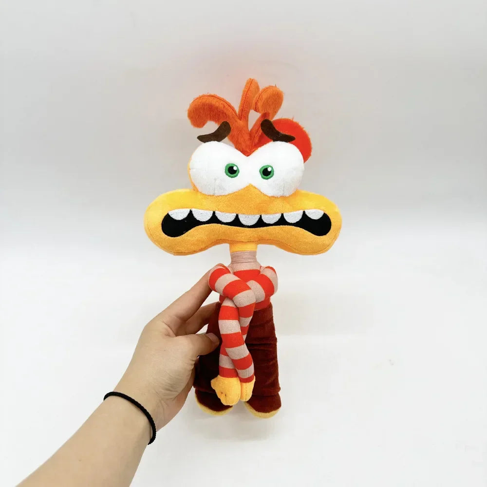 Inside Out 2 Plush Toy - Orange Fury Long Arm Anxiety Doll Gift