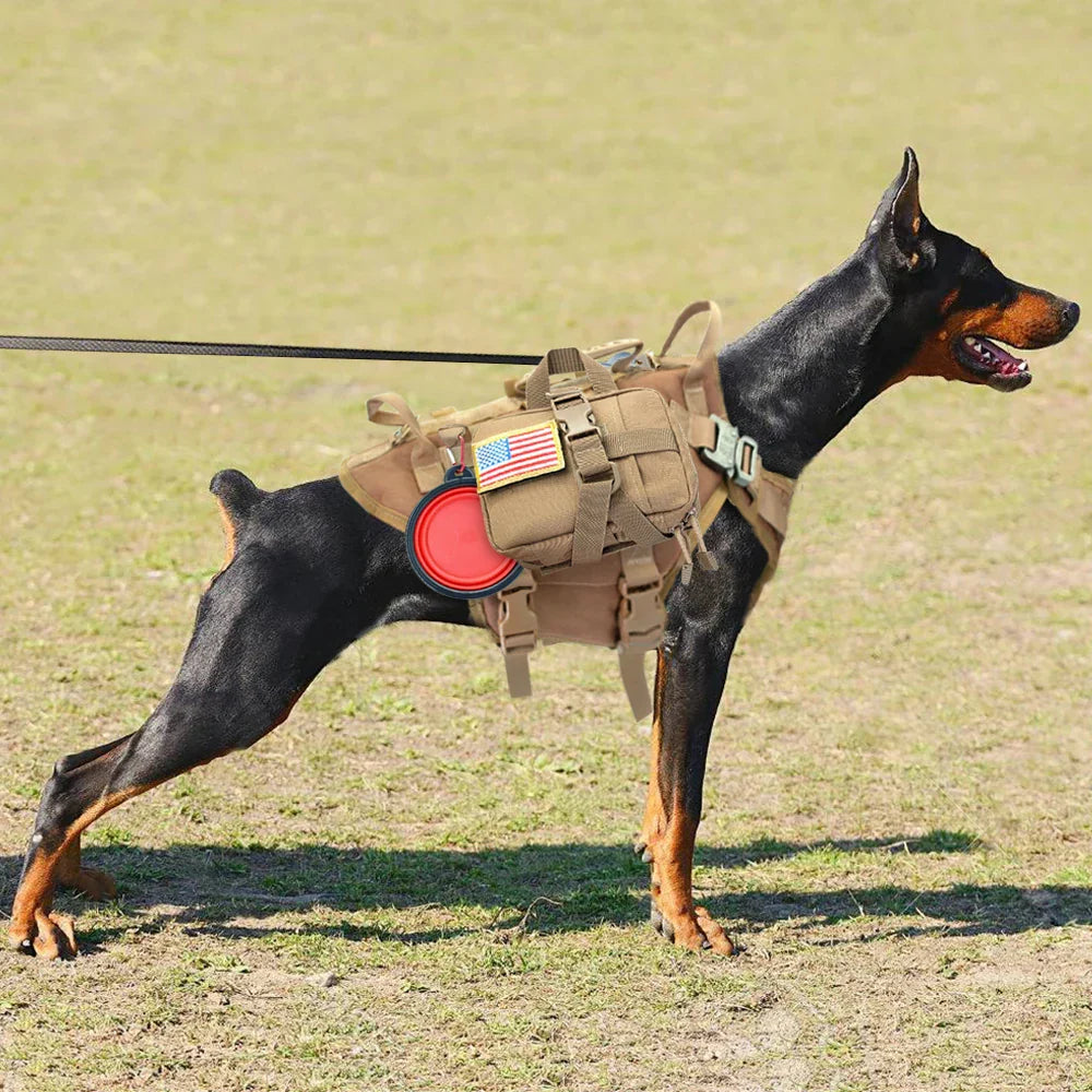 Large Dogs Training Harnesses With Pouches