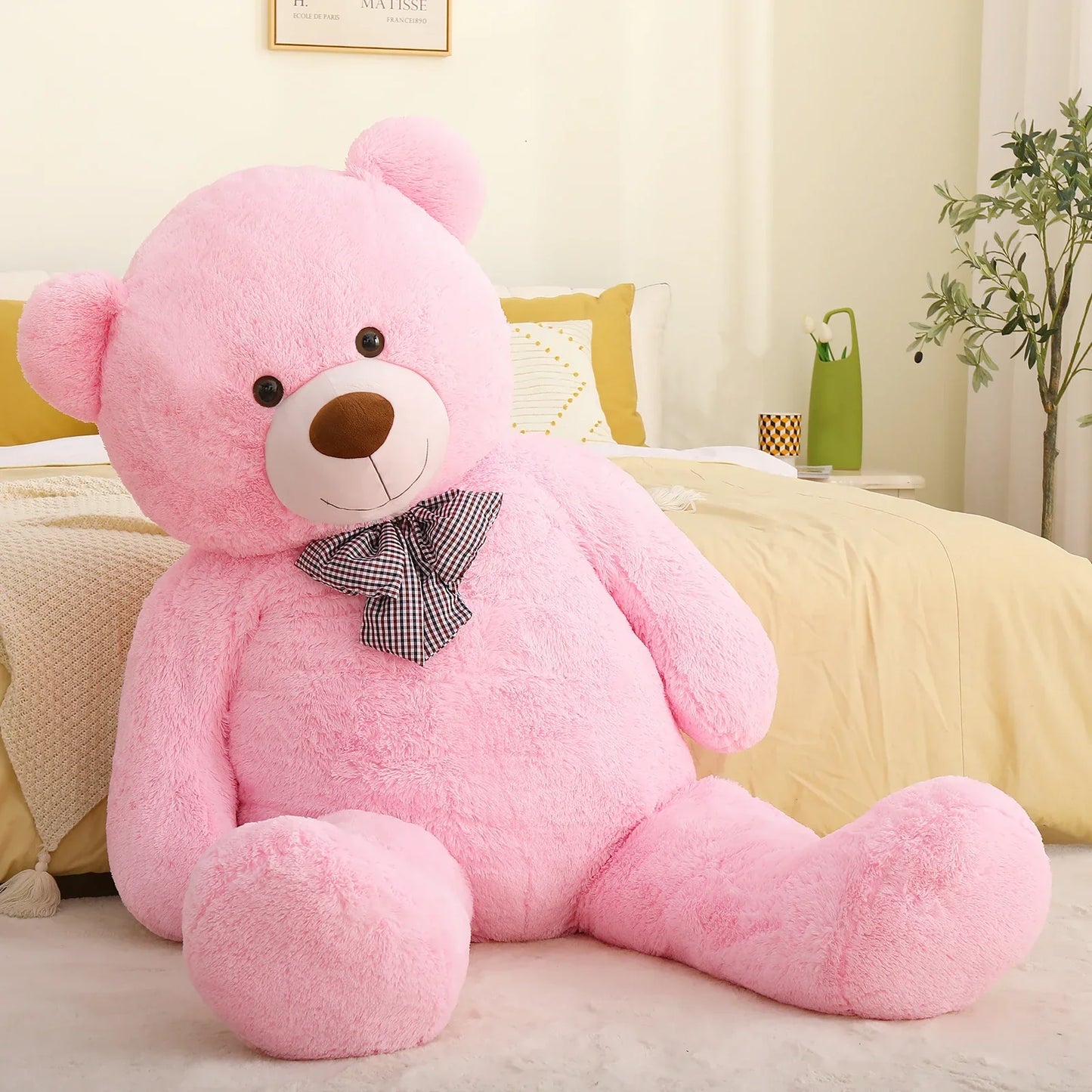 Giant 6-Foot Pink Teddy Bear Plush Toy for Valentine's Gift