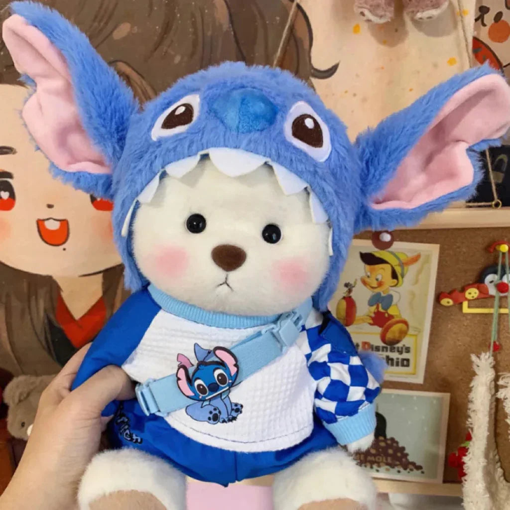 Handmade Teddy Bear Plush Doll with Outfit 30cm