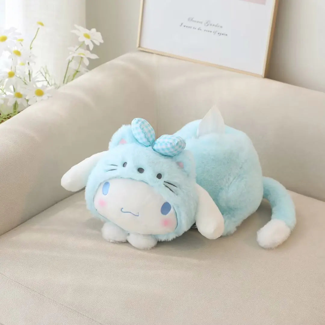 Kawaii Kuromi & My Melody Plush Toy - Soft Cartoon Pillow Cover