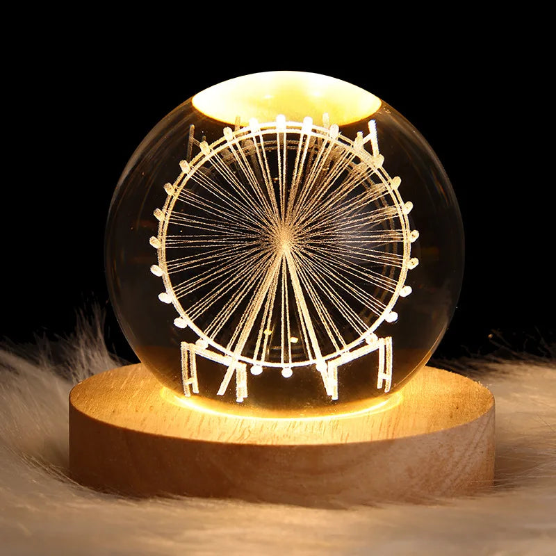Luminous Crystal Ball Night Light