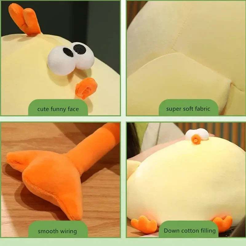 Funny Fat Chicken Plush Toy - Soft, Cute Neck Pillow for Kids & Gifts