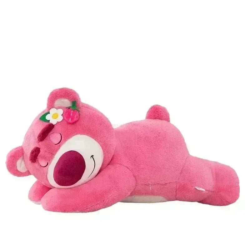 Lotso Plush Bear - Soft Strawberry Plush Pillow for Kids and Collectors