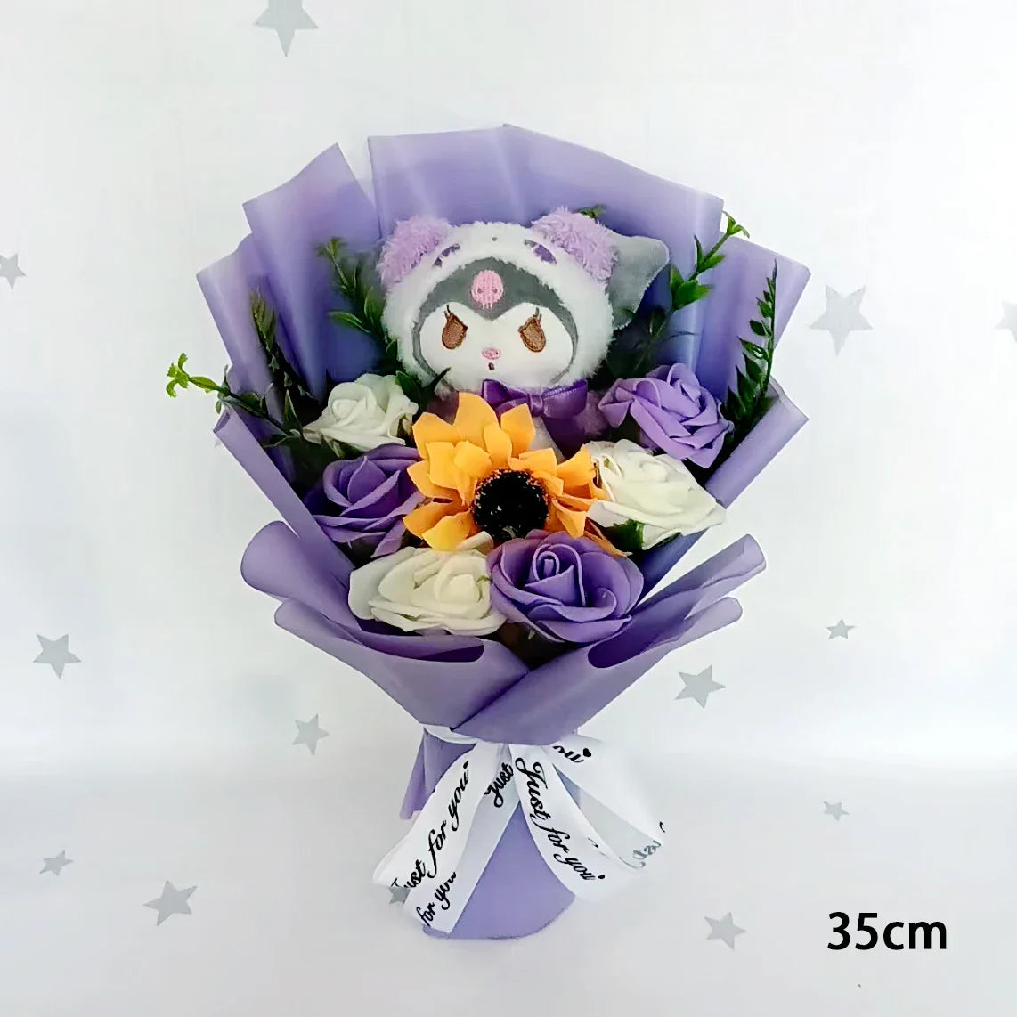Kuromi Plush Flower Bouquet Soft Toy Gift for Girls