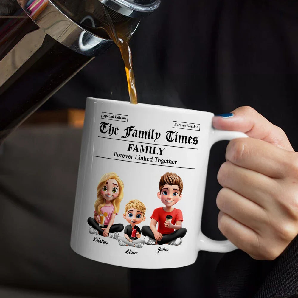 The Family Times Newspaper Theme - Personalized Mug