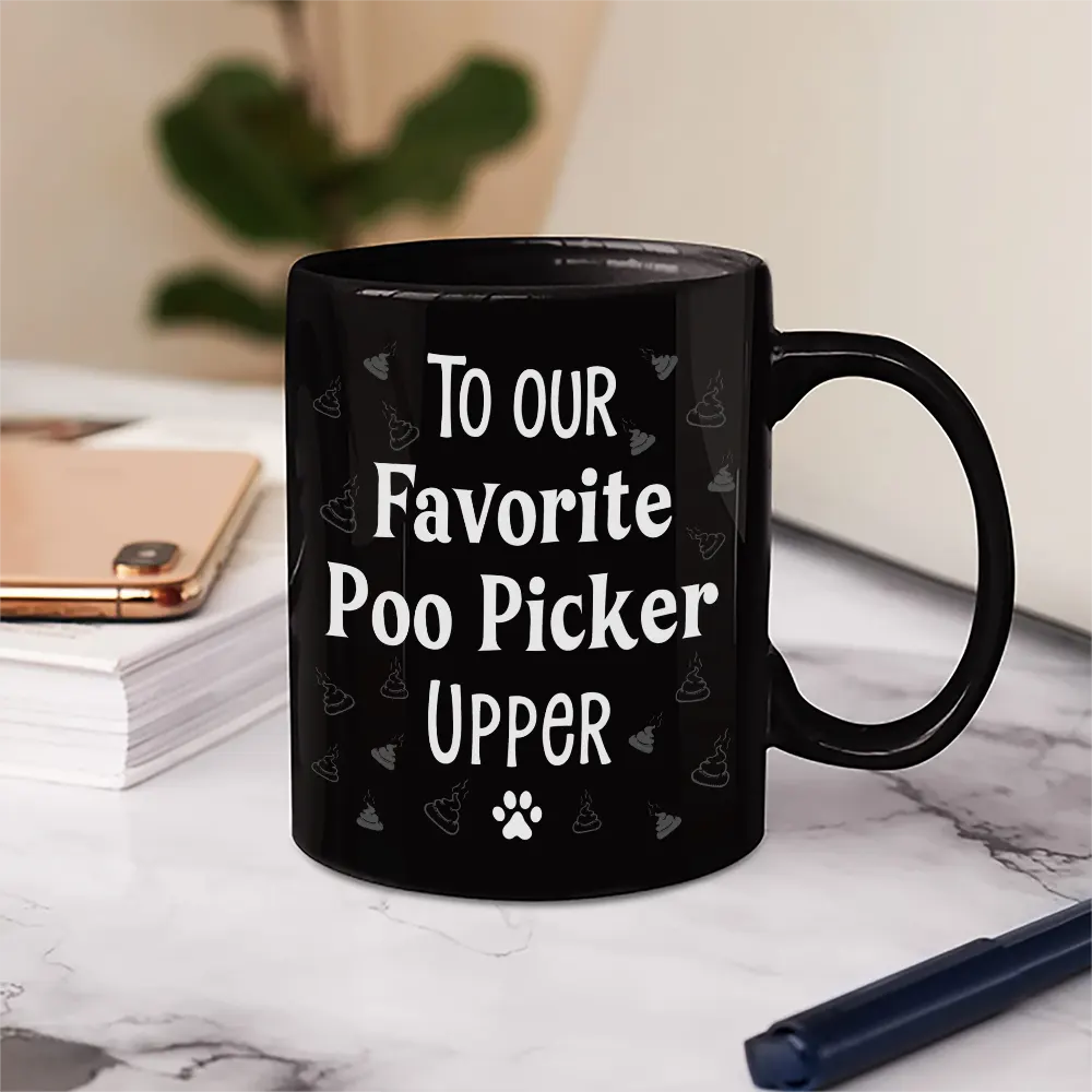 To My Favorite Poo Picker Upper Dog Dad Fun 3D Effect Dogs - Personalized Mug