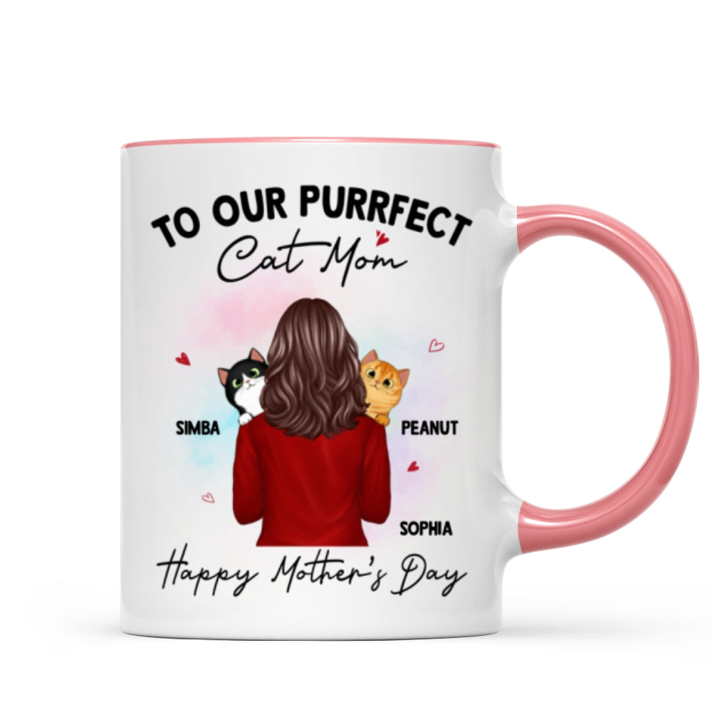 To My Purrfect Cat Mom Happy Mother's Day Personalized Mug
