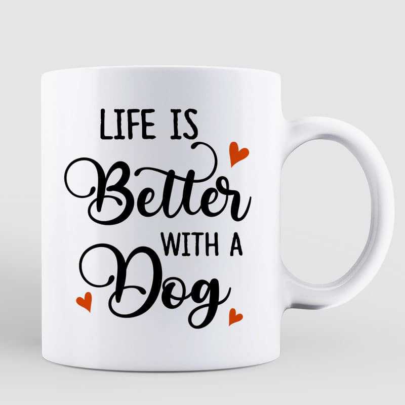 Pretty Fall Season Dog Mom Personalized Mug