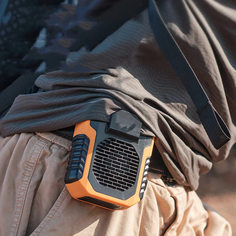 Portable Waist Fan And Power Bank