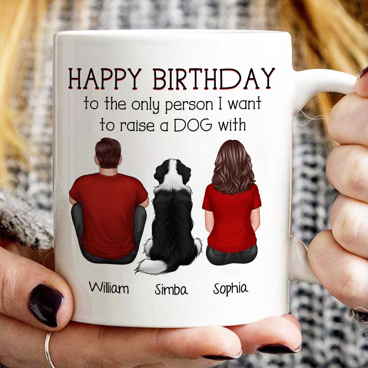 Happy Pawther's Day To The Person I Want To Raise A Dog Cat With Personalized Mug, Father's Day Gift For Dog Cat Dad