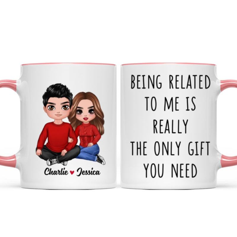 Being Related To Me Couple Personalized Mug
