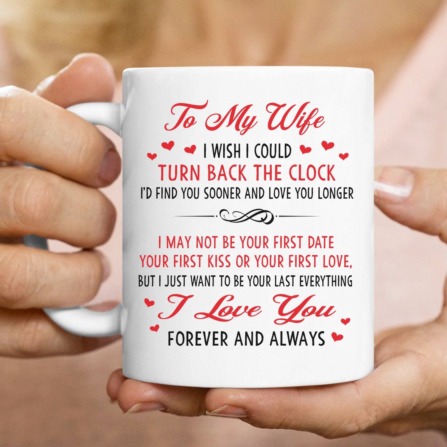 Forever And Always Personalized Custom Photo Anniversary Mug C580