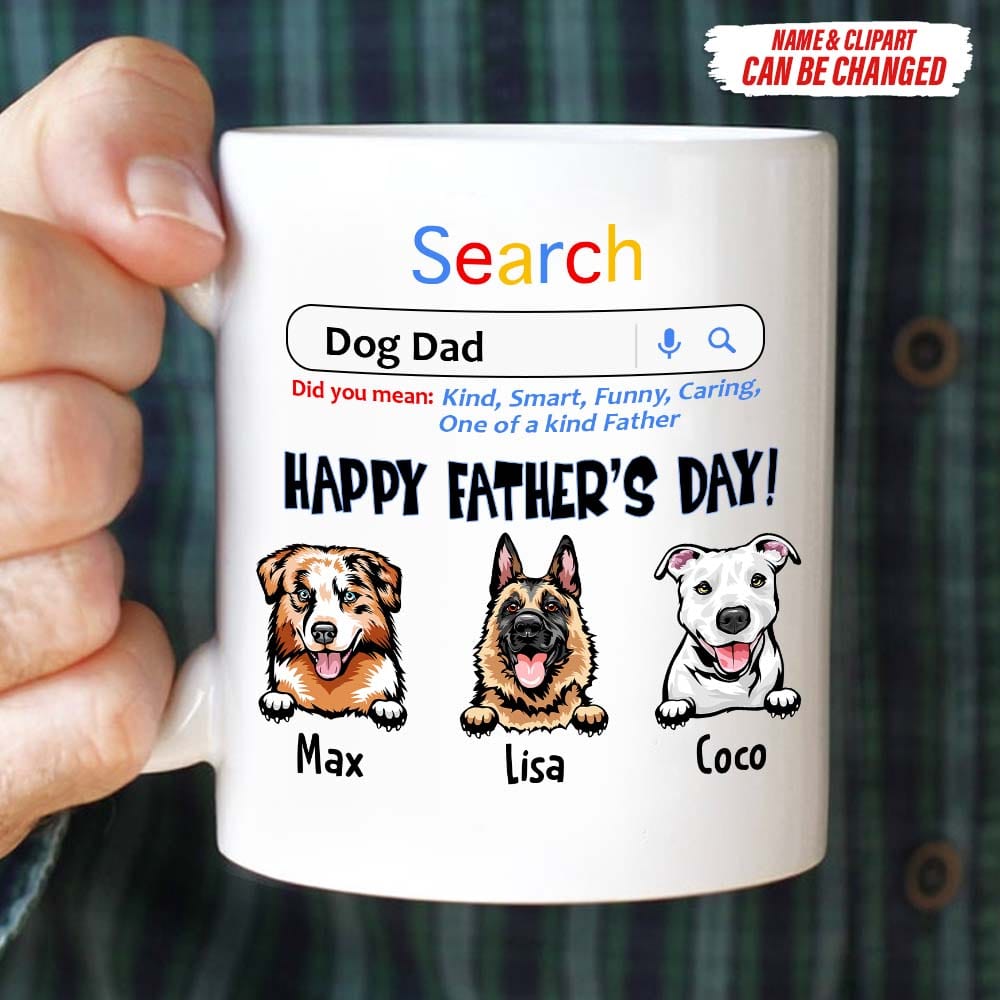 Happy Father's Day Dog Dad Search Dog Coffee Mug K228 HN590