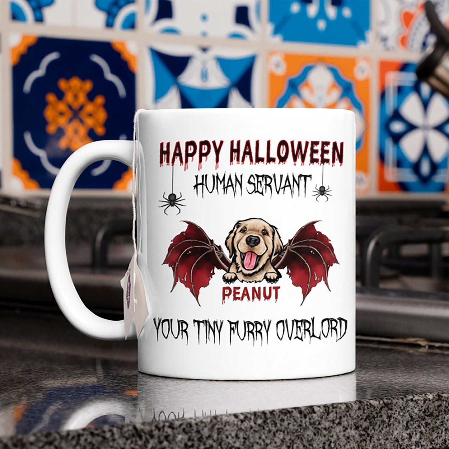 Happy Halloween Human Servant Personalized Custom Dog Mug C457