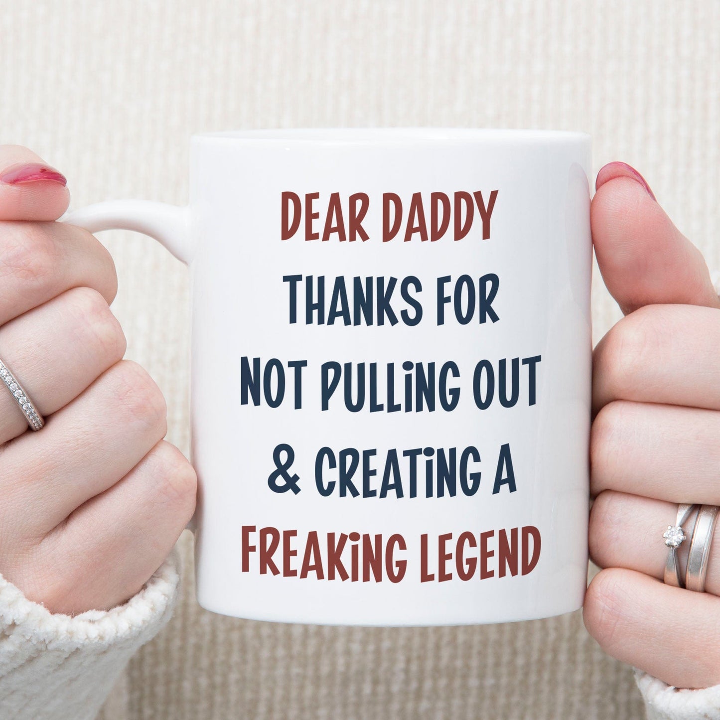Thanks For Not Pulling Out Personalized Custom Father's Day Birthday Mug C350 890755